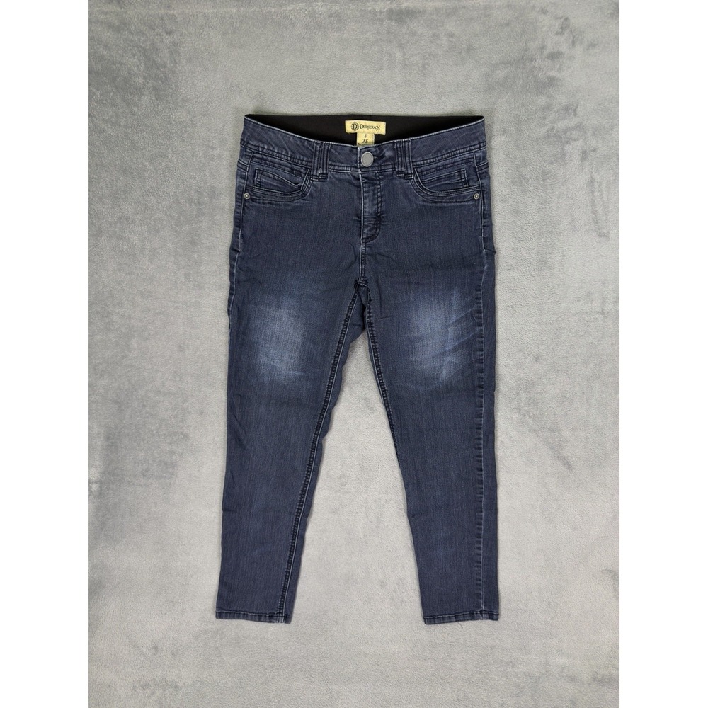 Democracy Jeans Womens 8 Blue Dark Wash Denim AB Technology Mid Rise Skinny